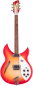 Preview: RICKENBACKER 330FG, Fireglo, Koffer made in USA, zugreifen, selten lieferbar!