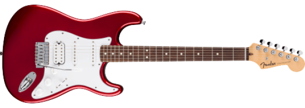 Fender Standard Stratocaster HSS, Laurel Fingerboard, White Pickguard, Candy Cola
