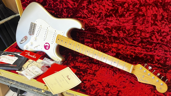 Preview: 2019 Fender American Original 50s Stratocaster, Maple Fingerboard, Inca Silver - 2nd Hand