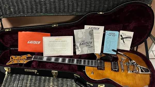 Gretsch G6134TFM-NH Nigel Hendroff Signature Penguin Amber Flame - 2nd Hand