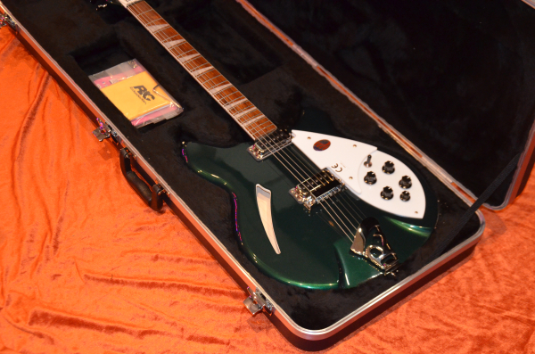Rickenbacker 360 Jetglo Brand New with a very Rare Midnight Green Finish Handmade by Rickenbacker