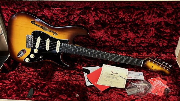 Fender Limited Edition Suona Stratocaster Thinline, Ebony Fingerboard, Violin Burst