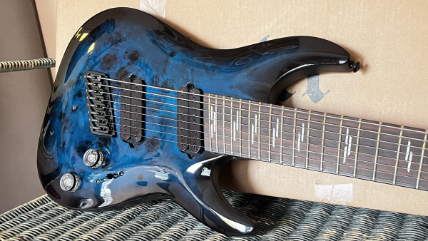 Preview: SCHECTER Omen Elite 8 MultiScale, See Thru Blue Burst, Sonderpreis