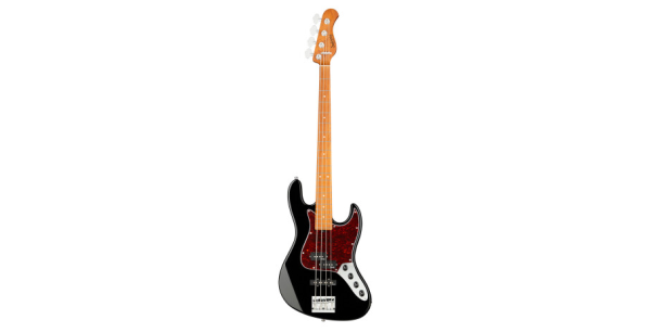 Sadowsky MetroExpress 21-Fret Hybrid P/J Bass, Roasted Maple Fingerboard, 4-String - Solid Black High Polish