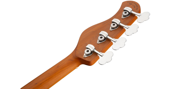 Sadowsky MetroExpress 21-Fret Vintage M/J Bass, Roasted Maple Fingerboard, 4-String - Solid Black High Polish