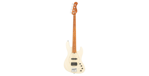 Sadowsky MetroExpress 21-Fret Vintage M/J Bass, Roasted Maple Fingerboard, 4-String - Solid Olympic White High Polish