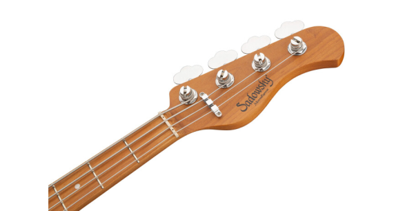Sadowsky MetroExpress 21-Fret Vintage M Bass, Roasted Maple Fingerboard, 4-String - Solid Olympic White High Polish