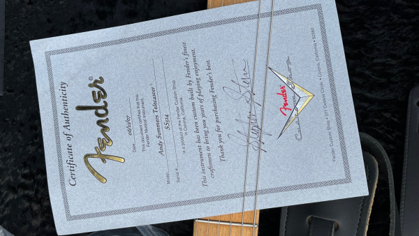 2007 Fender Custom Shop Andy Summers Tribute Telecaster Sunburst by Masterbuilder Stephen Stern  + Flightcase