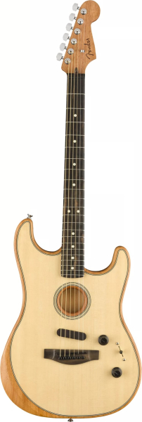 Fender American Acoustasonic Stratocaster Natural, made in USA, **Demomodell**