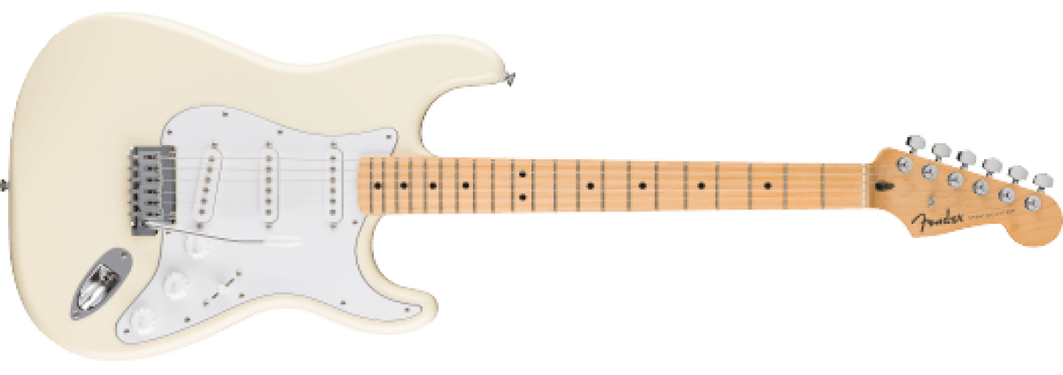 Fender Standard Stratocaster, Maple Fingerboard, White Pickguard, Olympic White