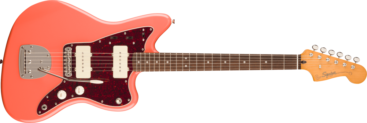 Squier Classic Vibe 60s Jazzmaster, Laurel Fingerboard, Tortoishell Pickguard, Tahitian Coral