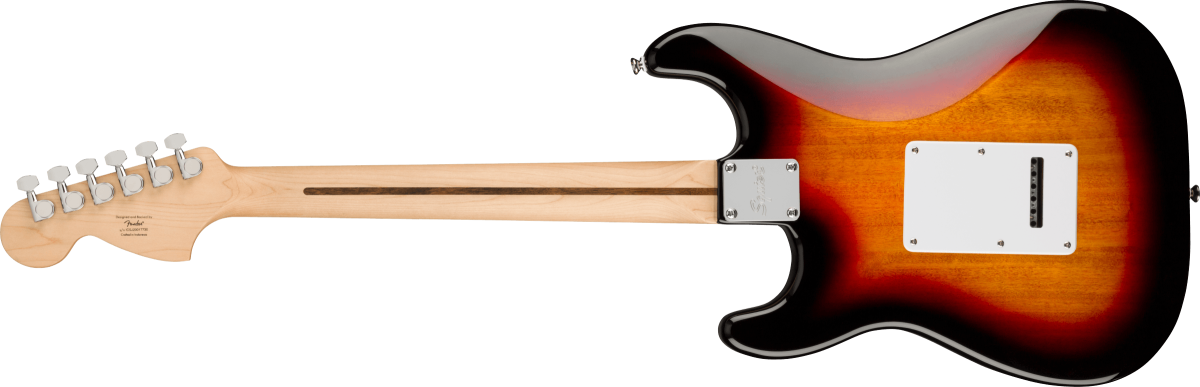 Squier Affinity Series Stratocaster, Laurel Fingerboard, White Pickguard, 3-Color Sunburst