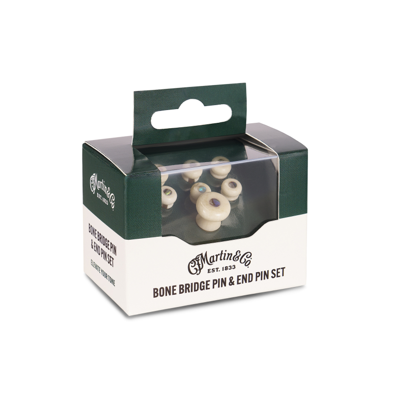 Martin Bridge Pin Set Knochen Abalone