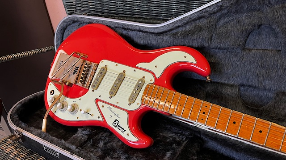 2002 Burns Marvin The Shadows Custom Deluxe Fiesta Red - 2nd Hand