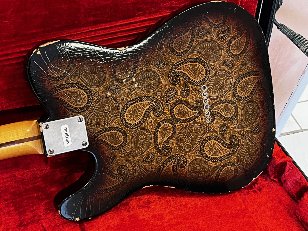 2011 LsL TB-AL-PYSB R  Virginia T Bone Black Paisley over Sunburst Relic - 2nd Hand
