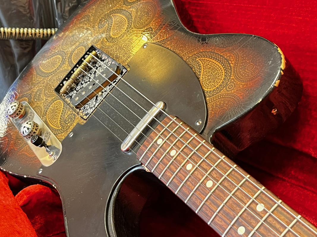2011 LsL TB-AL-PYSB R  Virginia T Bone Black Paisley over Sunburst Relic - 2nd Hand