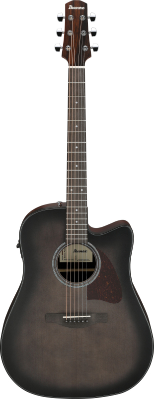 Ibanez AAD70CE-TBN Transparent Charcoal Burst