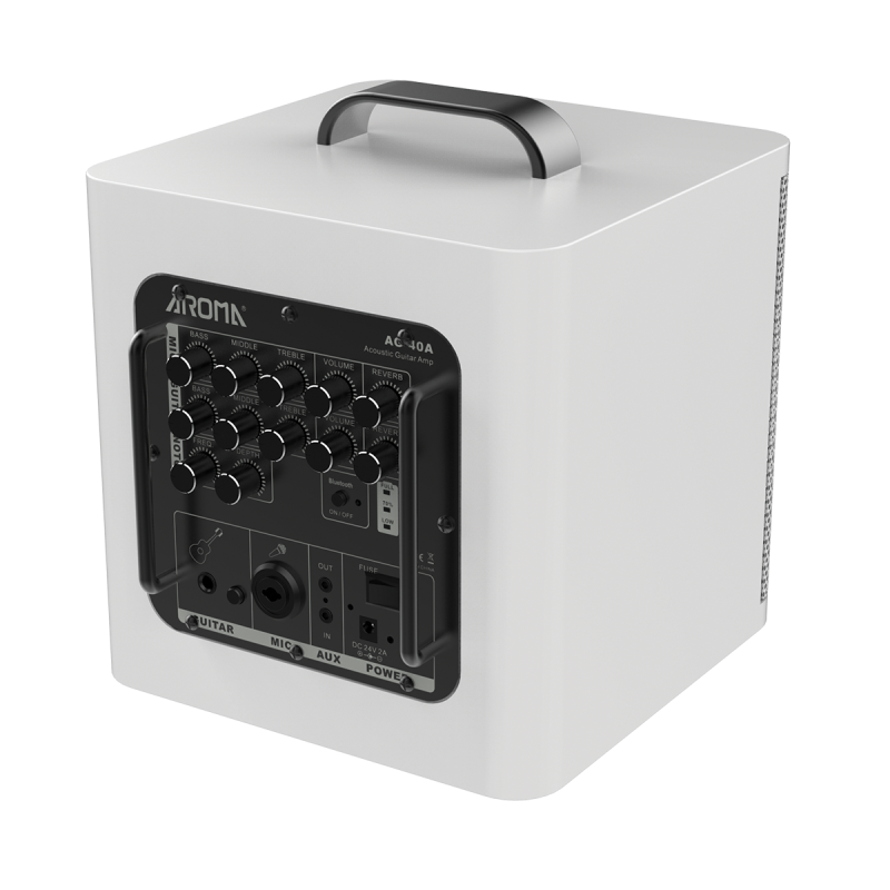 Aroma-A40-WH, mobiler Akustikverstärker, weiß