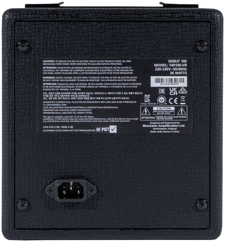 Blackstar Debut 10E, 10W, 2x3", Schwarz