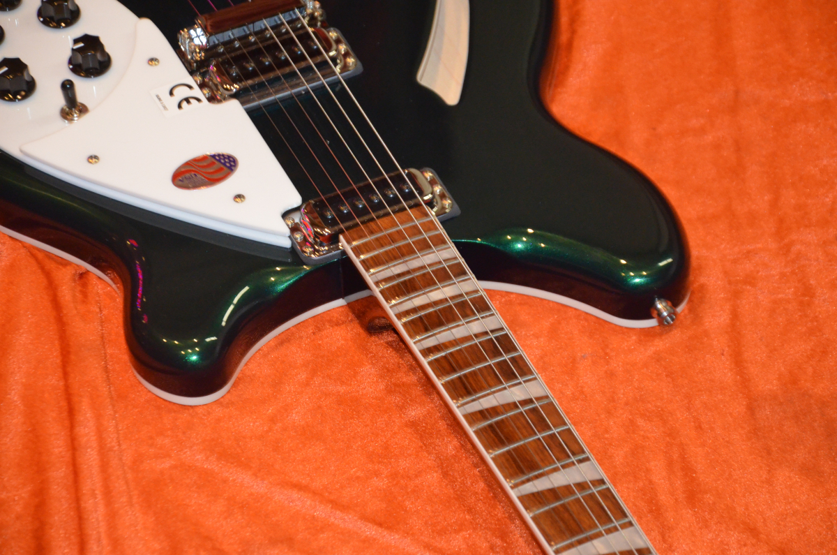 Rickenbacker 360 Jetglo Brand New with a very Rare Midnight Green Finish Handmade by Rickenbacker