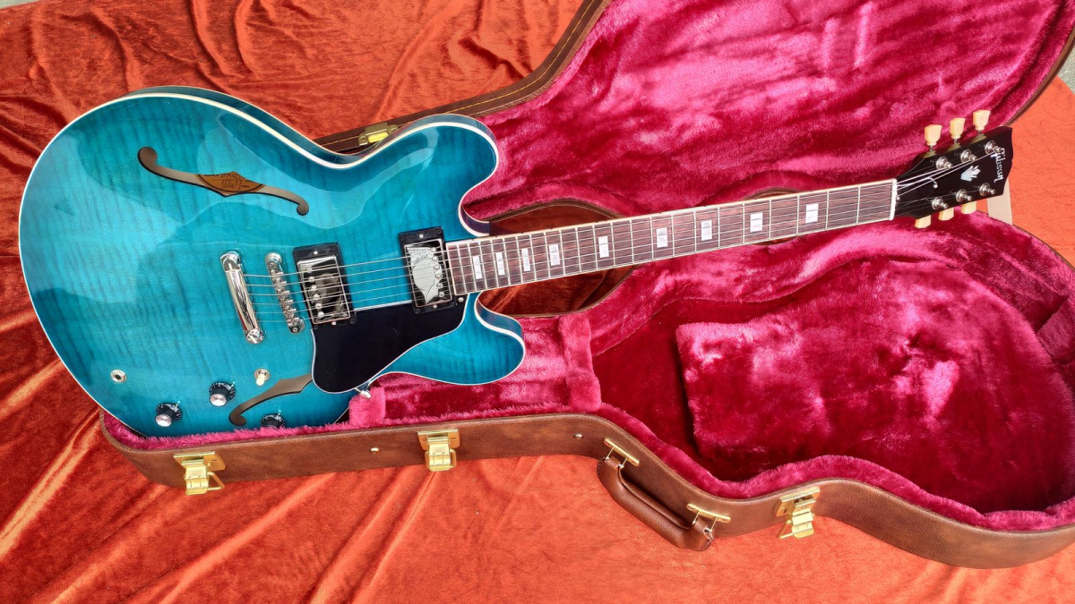 Gibson ES-335 Figured Ocean Water Perimeter 2nd Hand * Demomodell *