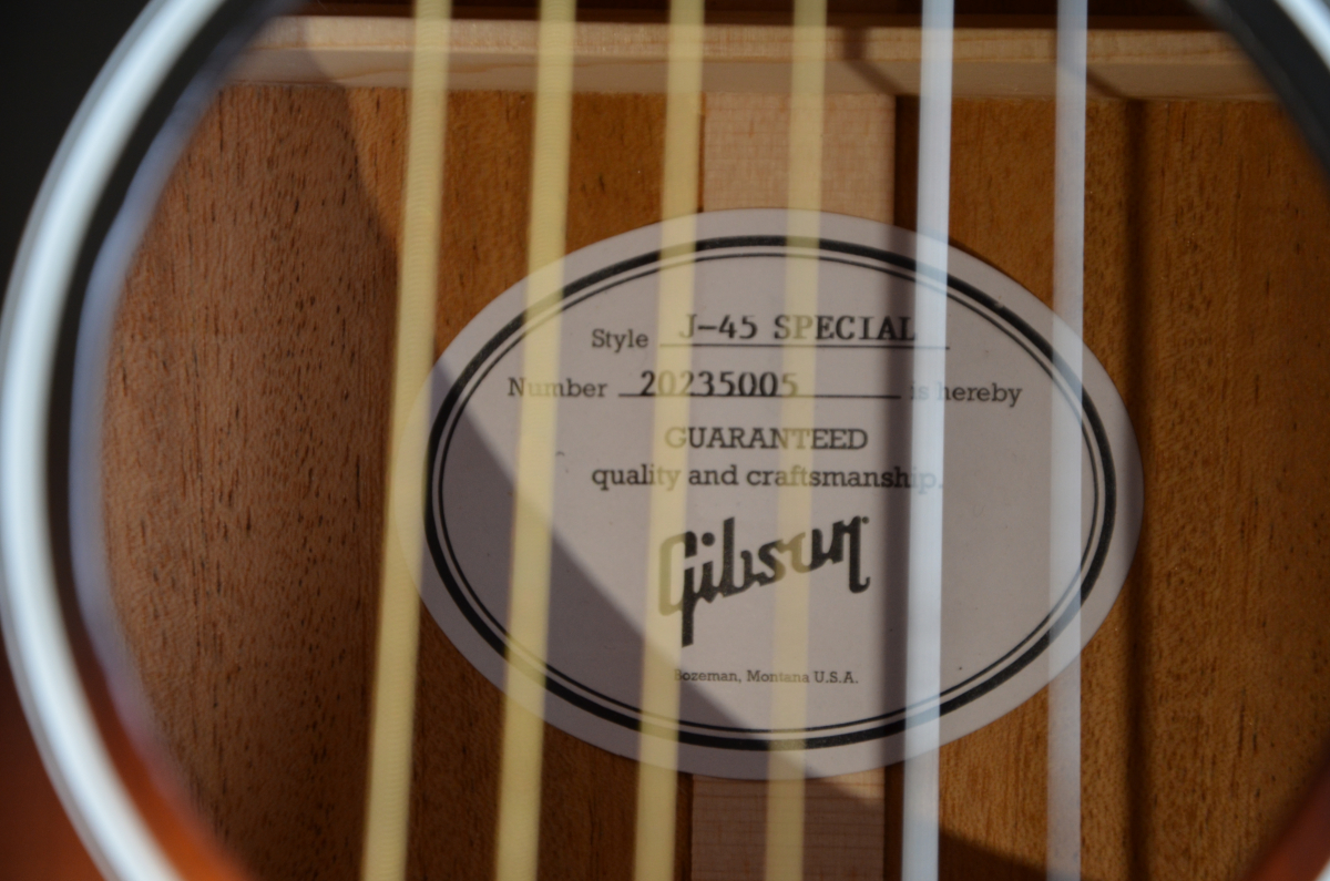 Gibson J-45 Special Antique Sunburst 2nd Hand