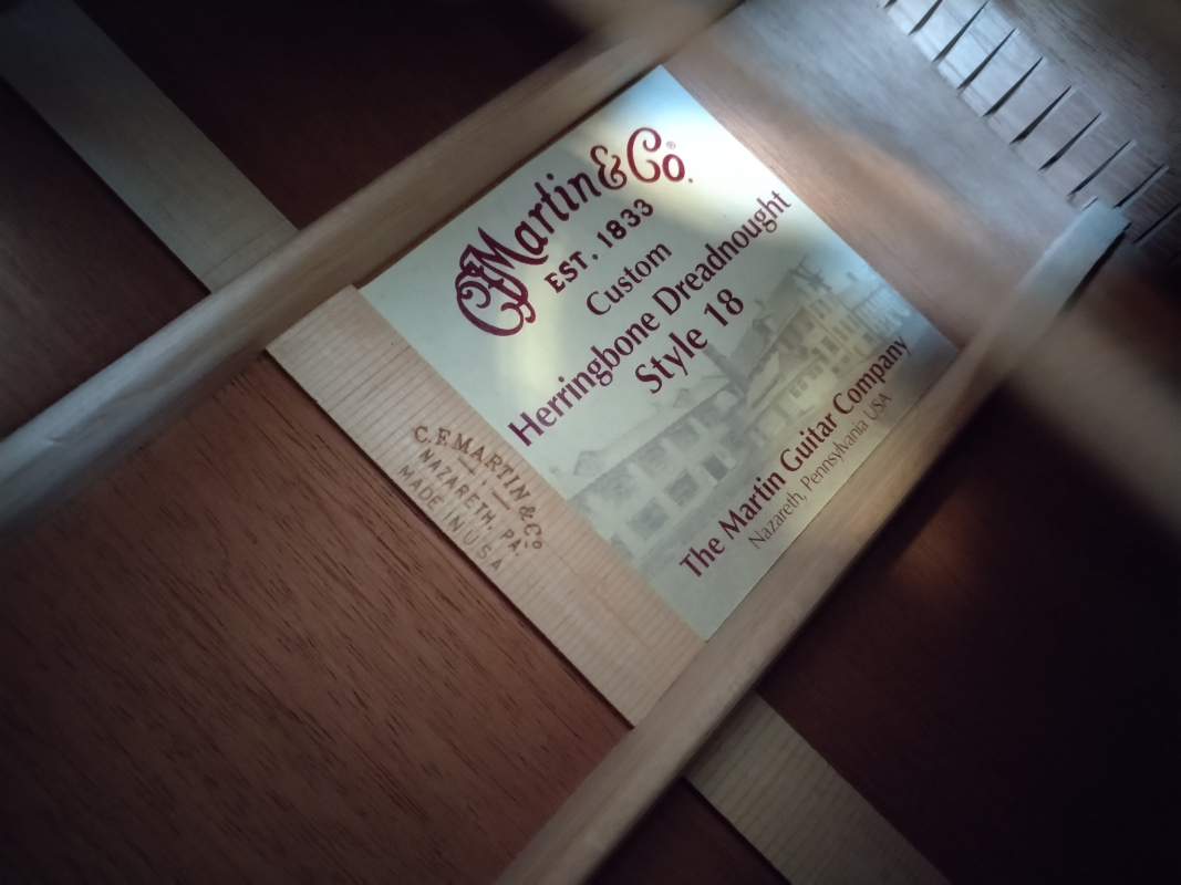 Martin HD-18 Herringbone Custom Shop second hand