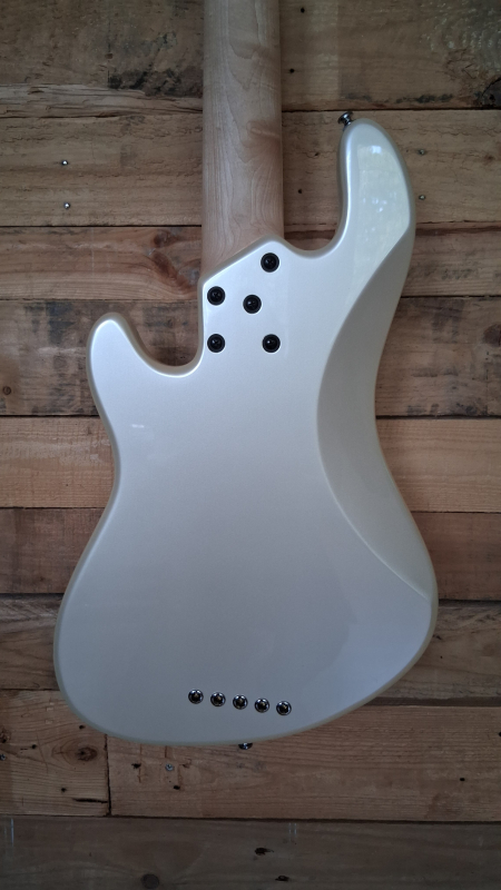 Lakland Skyline Darryl Jones Signature Bass, 5-String - White Pearl Gloss