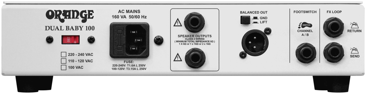 Orange Dual Baby 100 Watt Topteil
