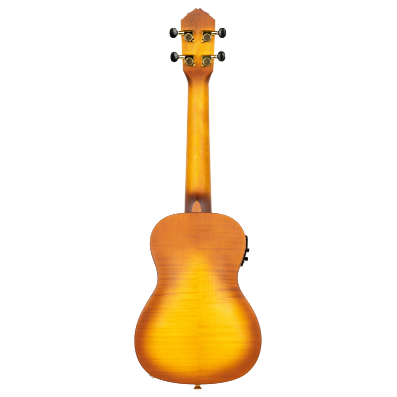 Ortega RUSL-HSB, Konzertukulele, gewölbte Decke, F-Löcher, Tonabnehmer