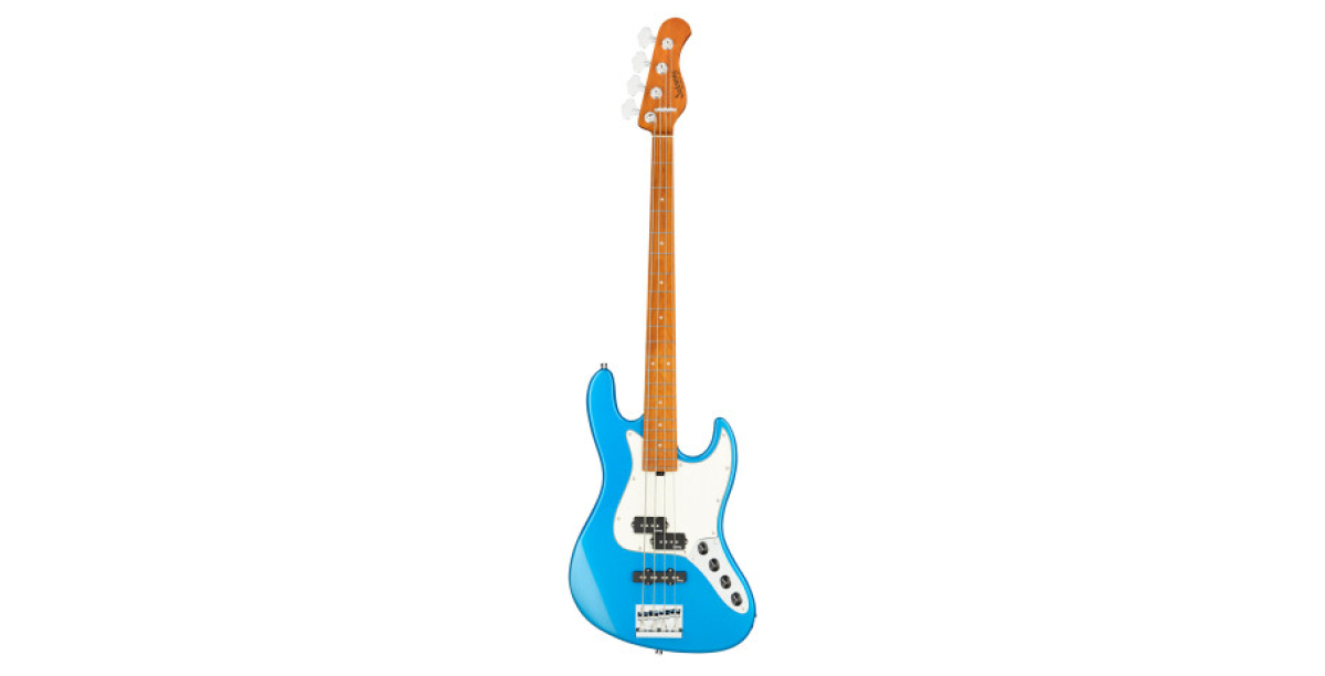 Sadowsky MetroExpress 21-Fret Hybrid P/J Bass, Roasted Maple Fingerboard, 4-String - Solid Ocean Blue Metallic High Polish