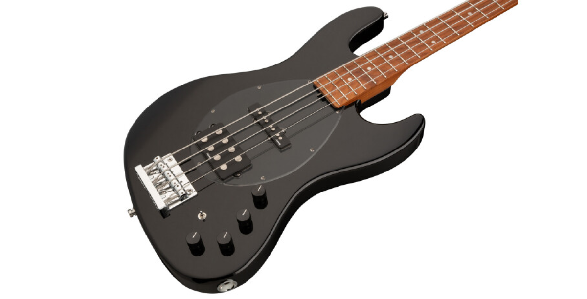 Sadowsky MetroExpress 21-Fret Vintage M/J Bass, Roasted Maple Fingerboard, 4-String - Solid Black High Polish