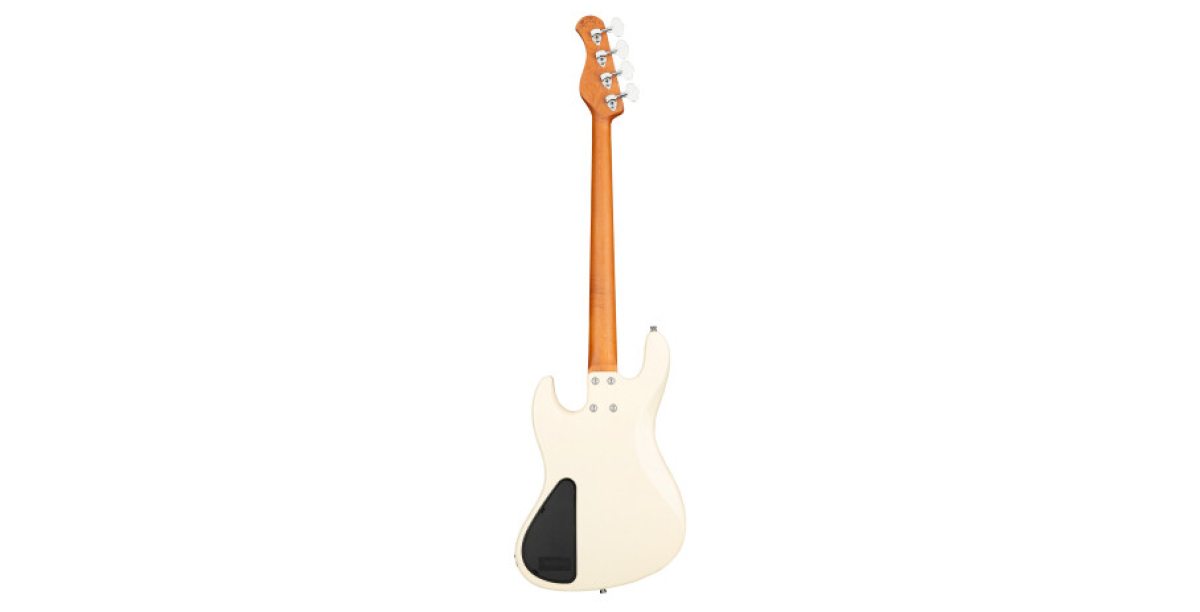 Sadowsky MetroExpress 21-Fret Vintage M/J Bass, Roasted Maple Fingerboard, 4-String - Solid Olympic White High Polish