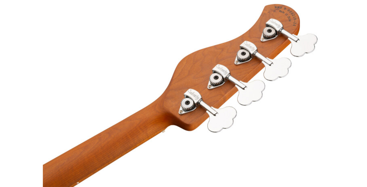 Sadowsky MetroExpress 21-Fret Vintage M/J Bass, Roasted Maple Fingerboard, 4-String - Solid Olympic White High Polish