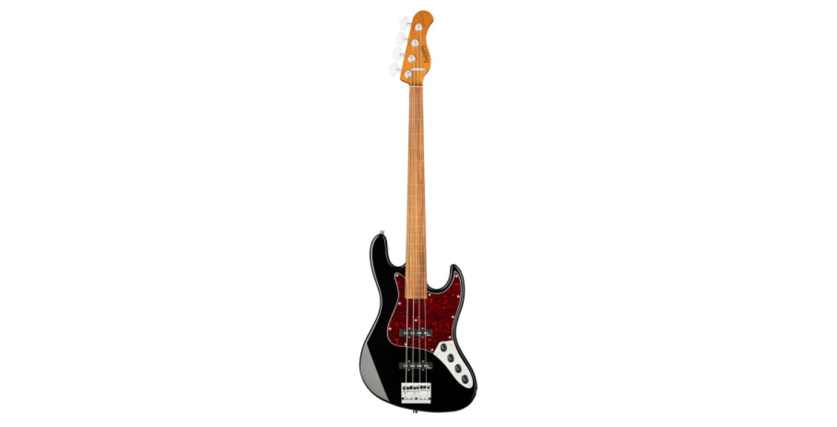 Sadowsky MetroExpress 21-Fret Vintage J/J Bass, Morado Fingerboard, 4-String, Fretless With Lines - Solid Black High Polish