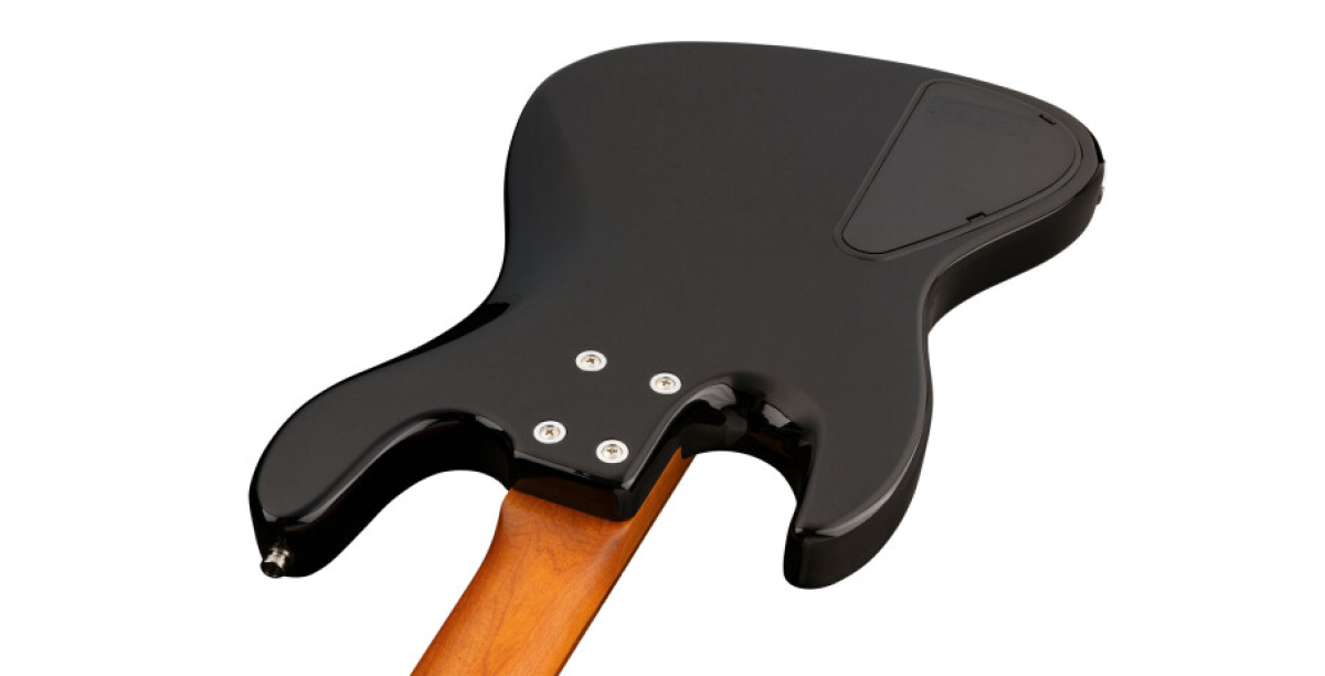 Sadowsky MetroExpress 21-Fret Vintage J/J Bass, Morado Fingerboard, 4-String, Fretless With Lines - Solid Black High Polish