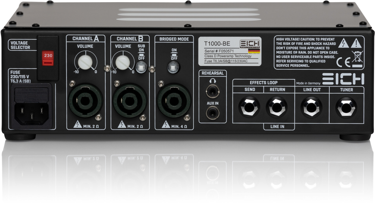 Eich Amplification T1000-BE Black Edition