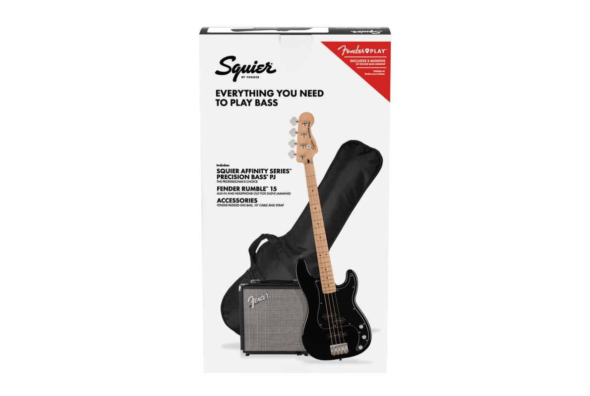 Squier Affinity Series Precision Bass PJ Pack BLK