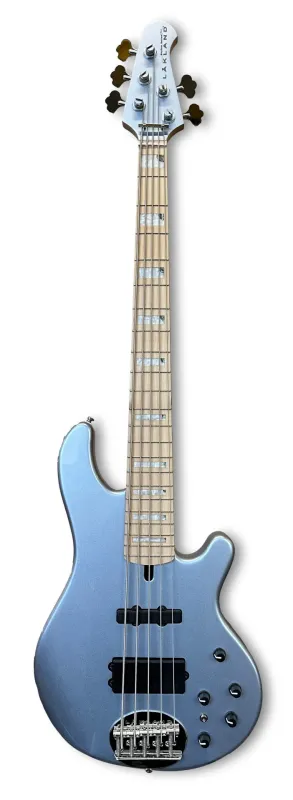 Lakland Skyline 55-02 Custom Bass, 5-String - Ice Blue Metallic Gloss, **Demomodell**