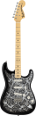 Fender Limited Strat MN Black Paisley Japan
